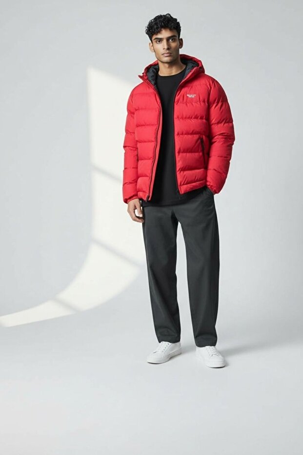 Men's Hooded Puffer Jacket – Cold-Resistant, Lightweight, and Warm Winter Coat