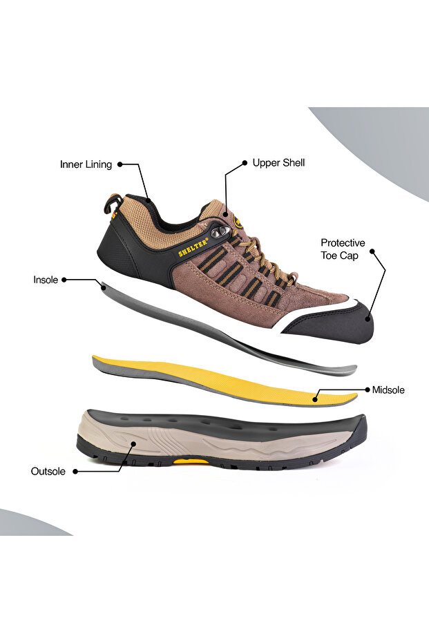 SH-300 Industrial Safety Shoes for Men Steel Toe with Breathable Mesh Upper - 5