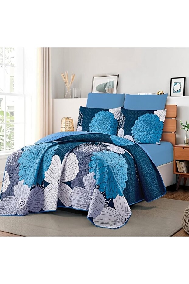 Dream Fashion Digital Print King Size Bedspread Set - 2