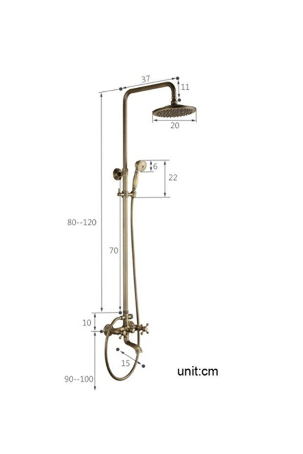 Set de duș antic - 2