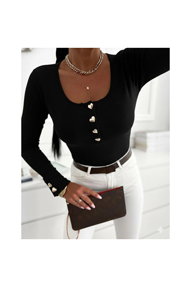 Mi̇ray - Women's Side Tie Half Support Bowknot Bottom and Top Bikini Set Ice Blue - 2