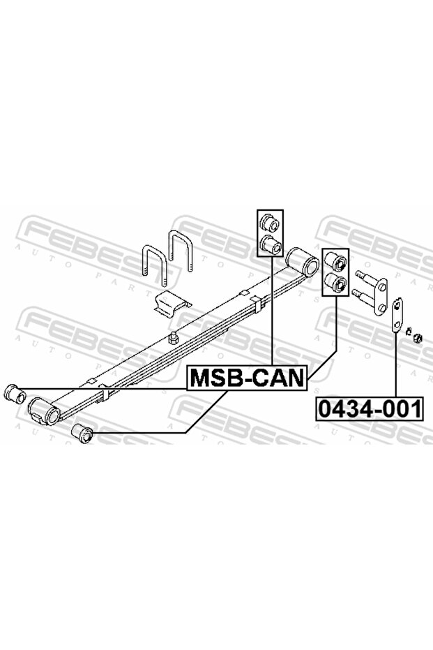 طوق جلبة زنبرك الورقة - 0434-001 - 8
