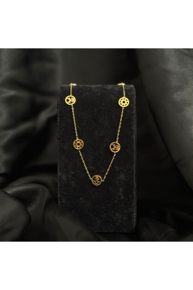 Çelik Sembol Alya Vida Kolye - 3