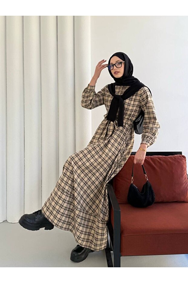 Kuşaklı Elbise - 4