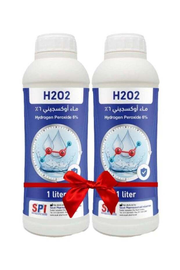 Hydrogen Peroxide 6% Concentration, Volume 1 Liter, Pack of 2 Units