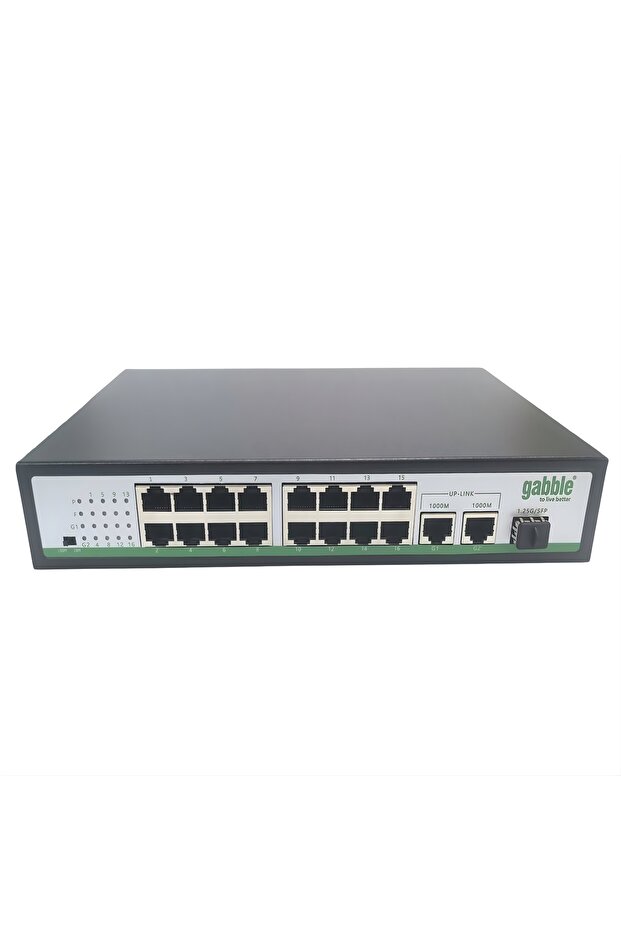 Gab-P162Mgs 10/100m 16 Port Poe Switch + 2X1000M Uplink + 1Xsfp 260W