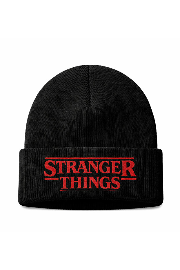 قبعة سوداء Stranger Things مطبوع