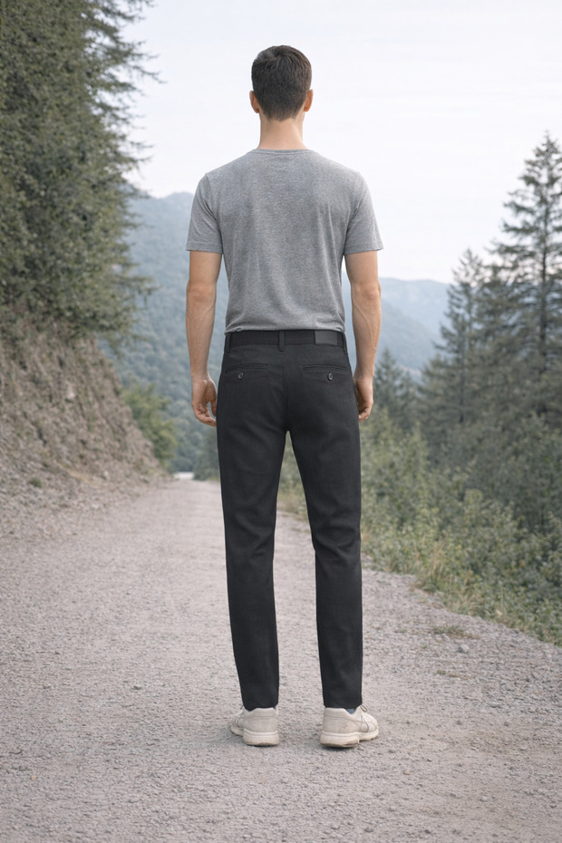 Men premium cotton pants - 2