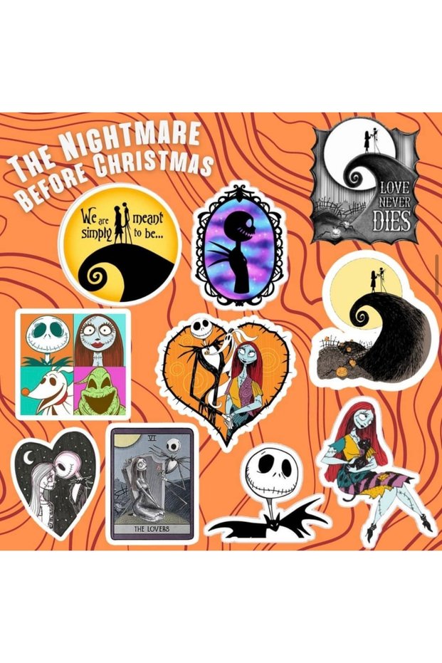 The Nightmare before Christmas Sticker Set | Laptop Notebook Phone Sticker Journal