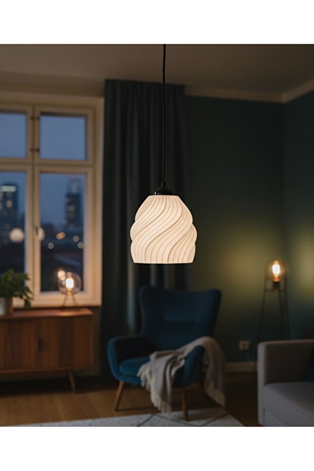 Elarisse Co Terra Avize – Ampul Hediyeli Modern Tavan Lambası - 1