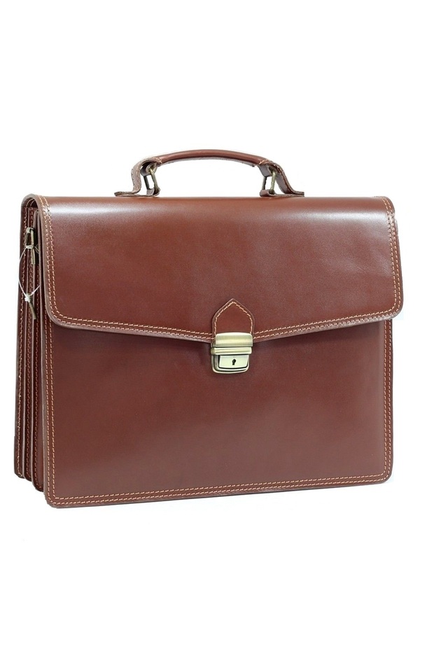 Genuine leather briefcase S115 - 1