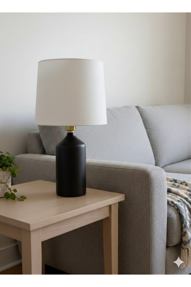 LUMİN MODERN ABAJUR ( E27 Rustik Ampül HEDİYE ) - 1