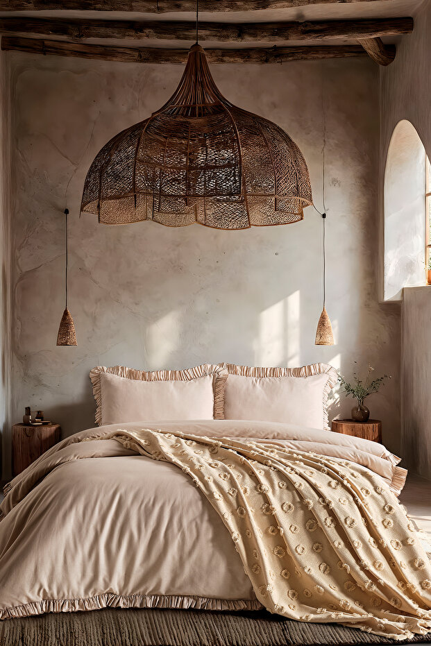Bohem Series Bonivia Duvet Cover Set Single Mink