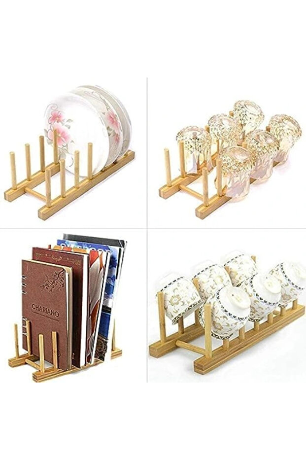 حامل منظم متعدد الأغراض من الخيزران - 2