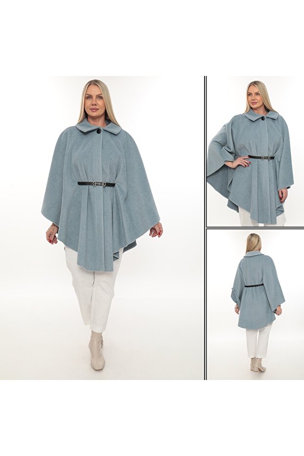 MAVİ KAŞE PANÇO - 1