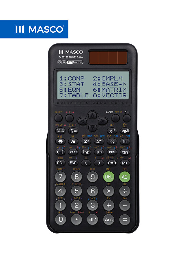 الآلة الحاسبة العلمية FX-991ES Plus (الإصدار الثاني)، 417 وظيفة