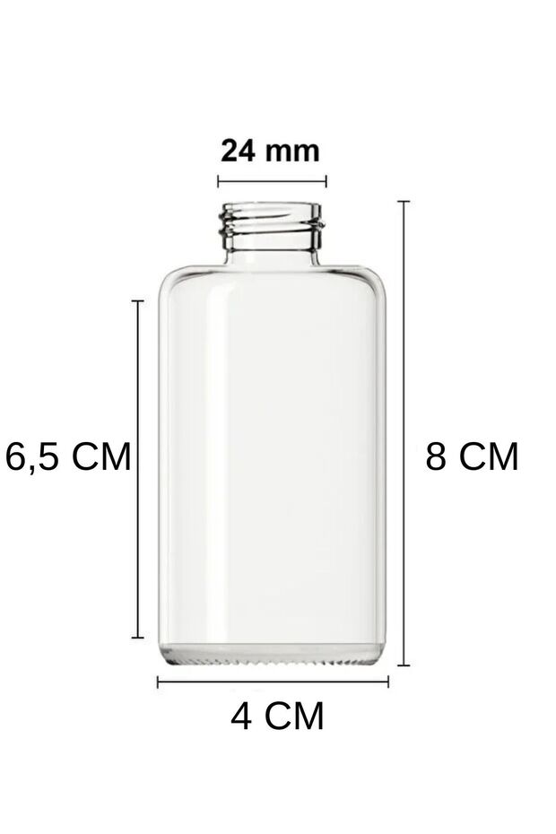 6 Pieces 50 ml Transparent Small Bottle 50 Cc Glass Bottle with Black Leak-Proof Cap Gift - 2