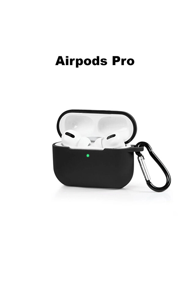 حافظة حماية سوداء متوافقة مع Airpods Pro