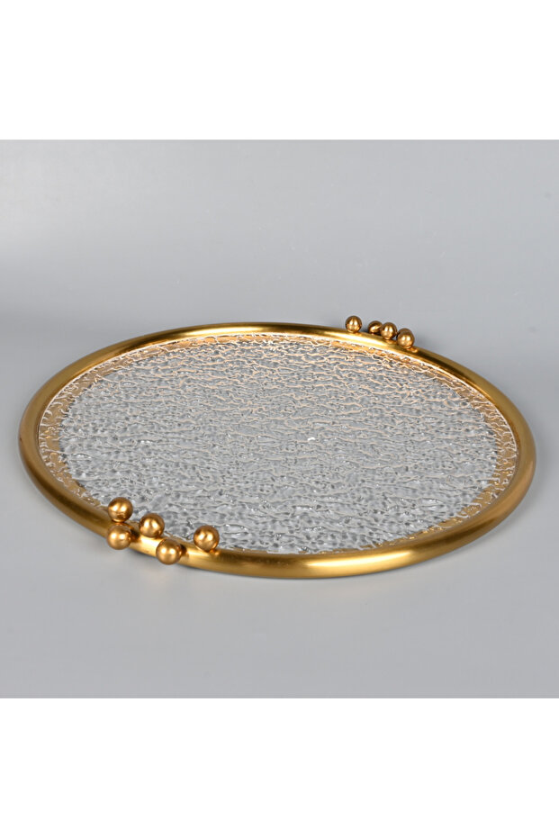 صينية تقديم دائرية من الأكريليك 43 سم - 3