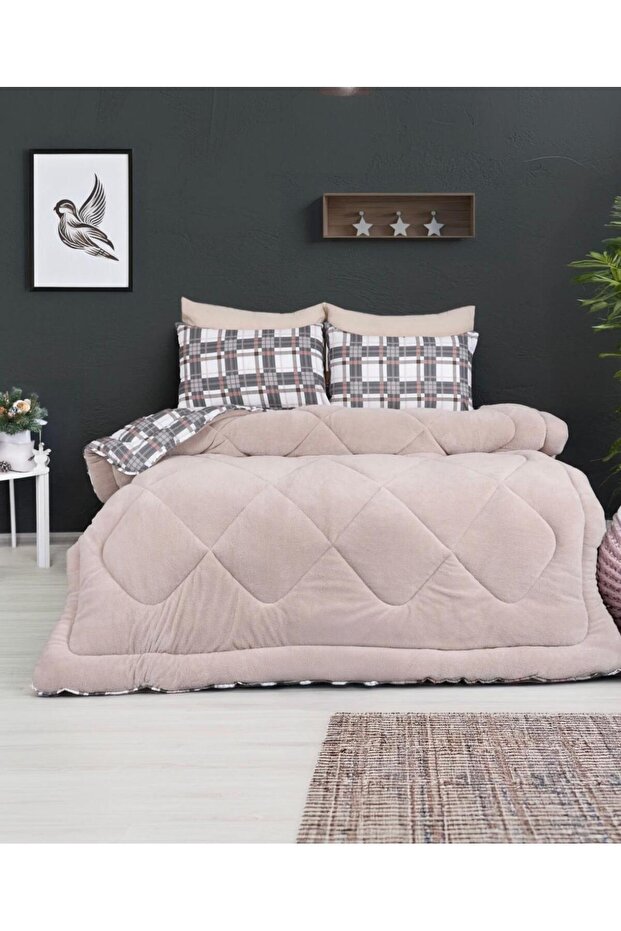 Double Luxury Double-Sided Welsoft Pufidik Silicone Quilt 195X215 + 2 Pillowcases