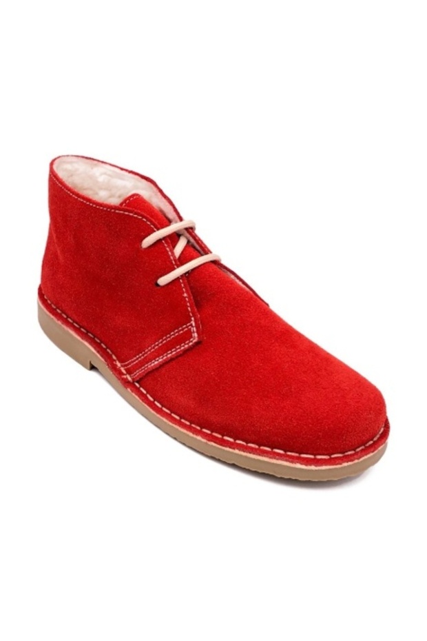 SAFARI RED FUR BOOTS - 2