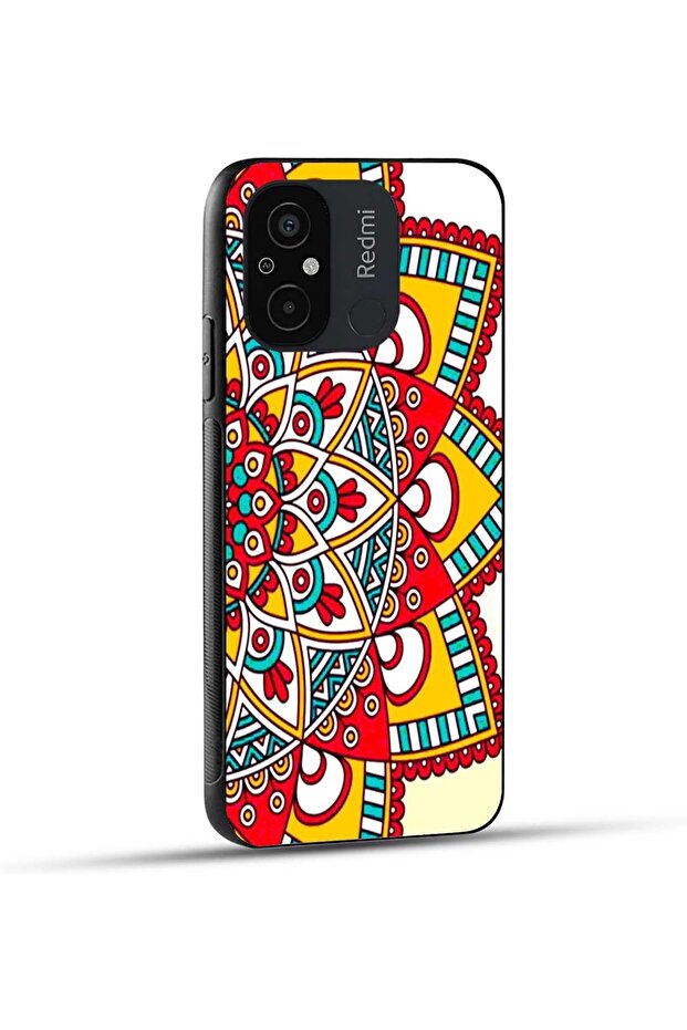 جراب حماية بنمط ماندالا لهاتف شاومي ريدمي 12c - 2