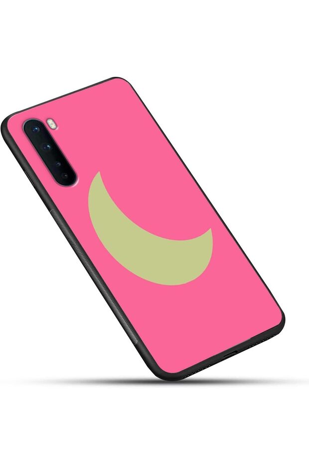 Moon Pattern Phone Case with Colorful Stripe - 6
