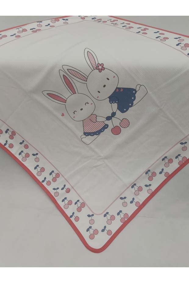 100% Cotton Combed Multi-Purpose Baby Blanket - Minituffy, 90X90Cm, Natural Special Texture, Soft - 5