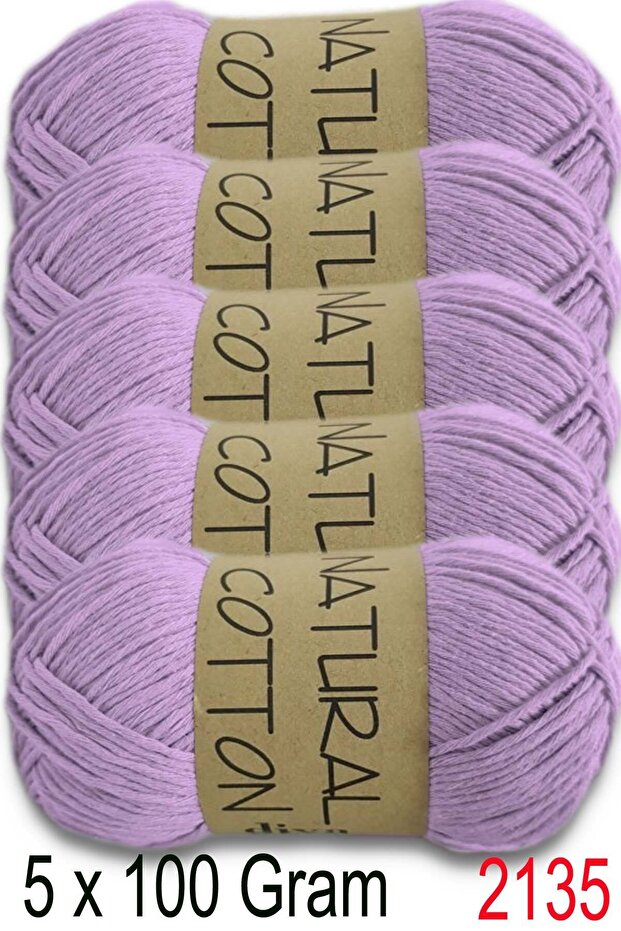 Diva Natural Cotton 2135 Lilac (Pack of 5)