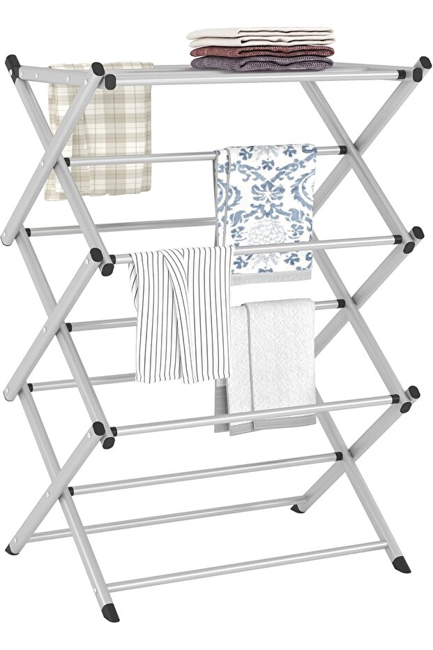 Household Indoor Folding Clothes Drying Rack