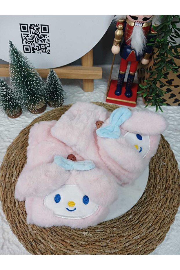 Peluş Kapaklı Eldiven - 1
