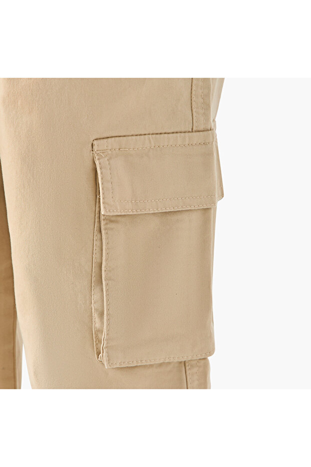 السراويل البضائع الصلبة مع جيوب - 5