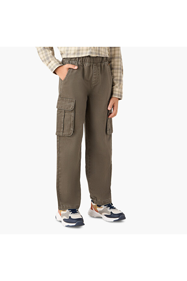 بنطال رياضي سادة مع جيوب - 1