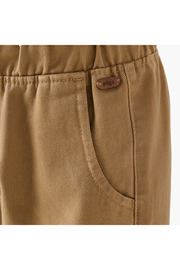 Solid Joggers with Pockets - 5