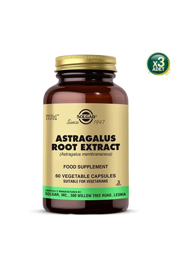 Astragalus Root Extract 60 Kapsül 3 Adet - 1