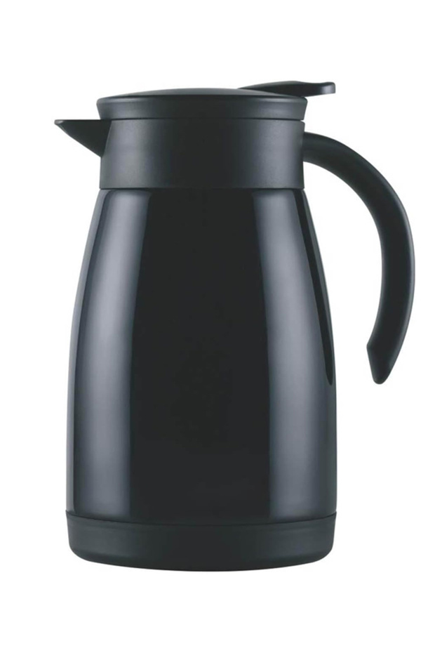 1000ml Stainless Steel Vacuum Flask - Insulated Coffee Carafe & Tea Thermal Pot - Black BB2140