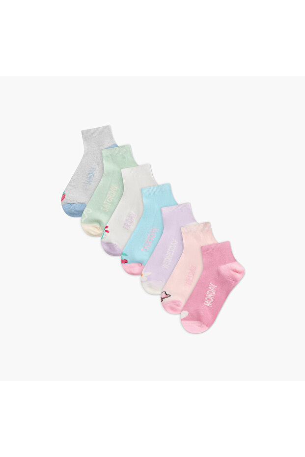 Assorted Ankle Length Socks - Set of 7