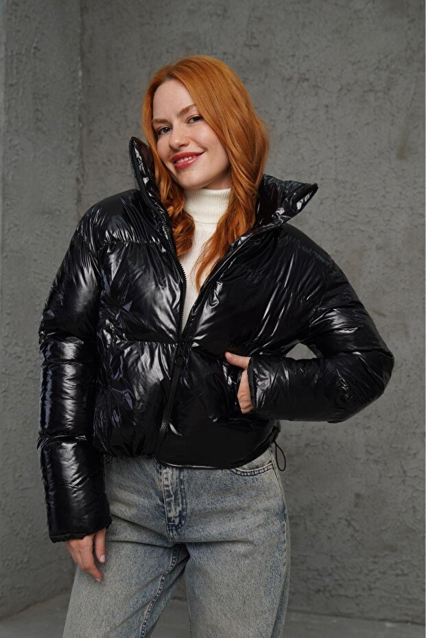 Kadın Basıc Mont 3950 Siyah - 1