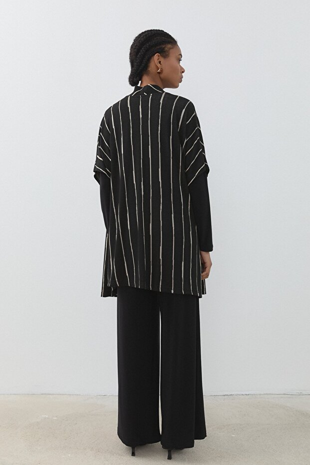 Örme 3 'lü Takım Siyah - 4