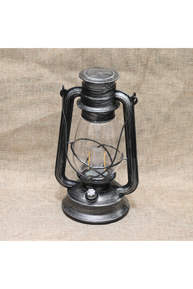 فانوس رمضان تراثي فضي كبير - 2