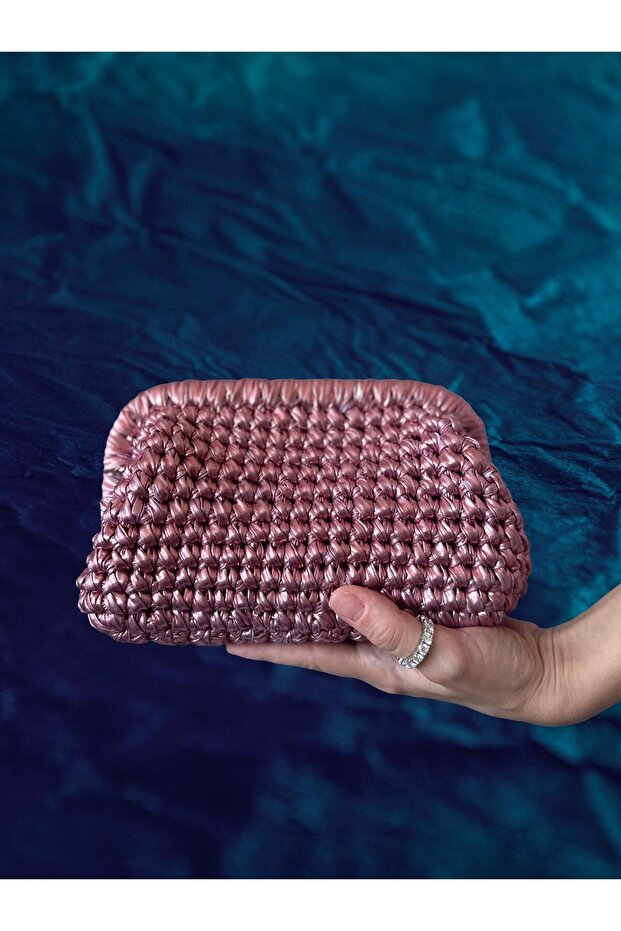 Glam El Yapımı Pembe Çanta