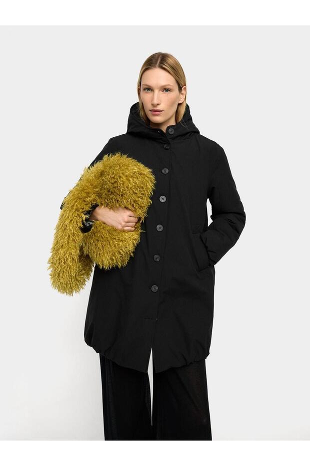 Kapüşonlu Dolgulu Mont - 1