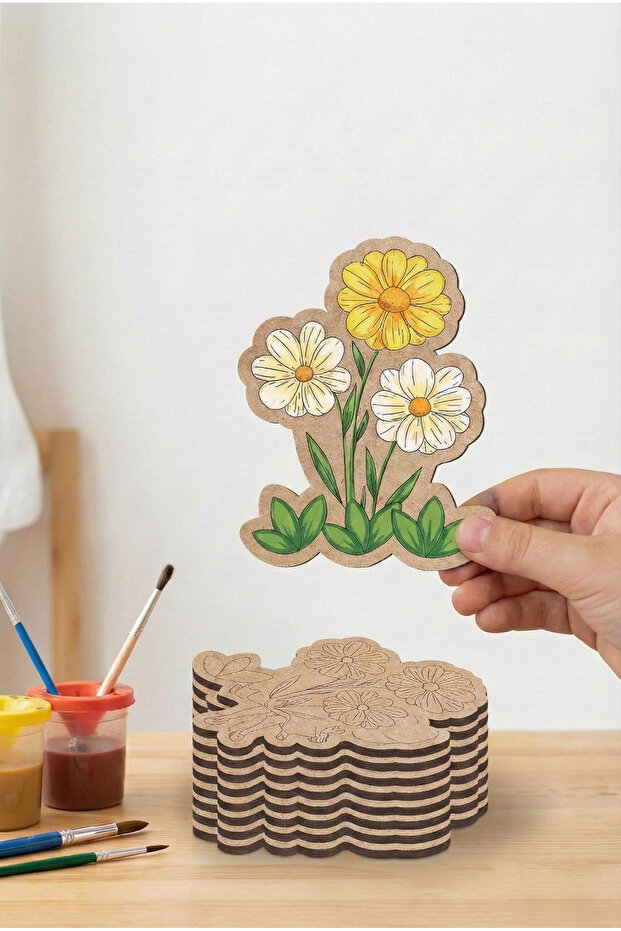 Daisy Painting Activity Art Preschool Kindergarten Nursery Activity Set 10 Pieces