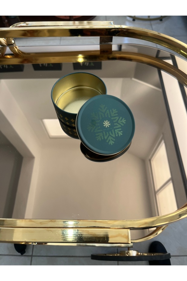 Yılbaşı temalı metal mini kutu - 1