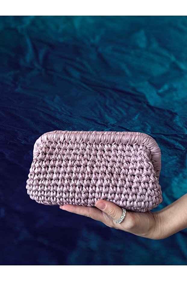 Glam El Yapımı Soft Pembe Çanta