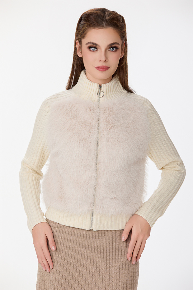 Wool and fur jacket - 6