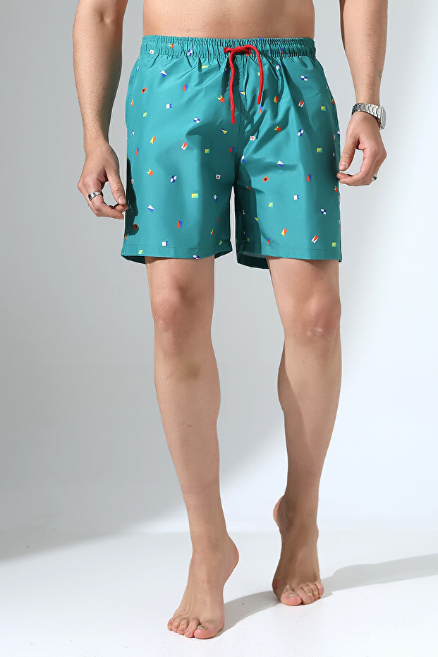 شورت بنمط العلم الأخضر - 2