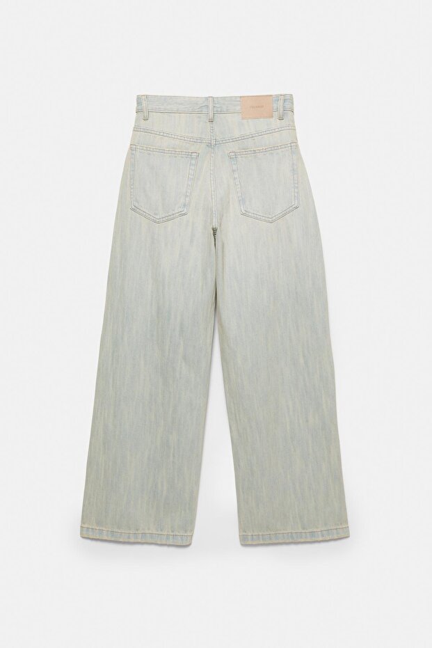 Orta bel baggy jean - 8