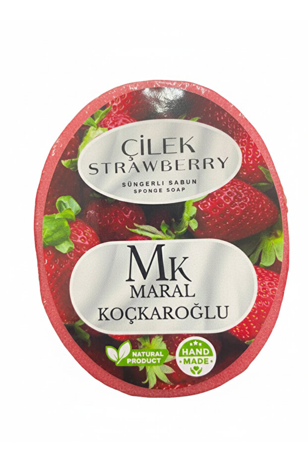 Süngerli Çilekli Sabun