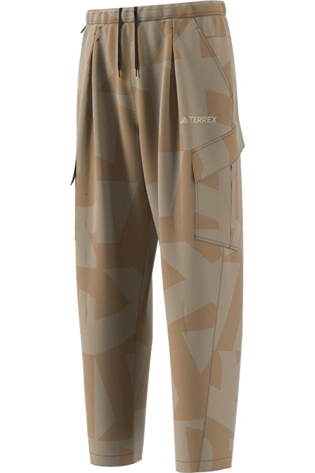 بنطلون رياضي بني للرجال CARGO AOP PANTS JM7437